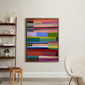 "Candy Jar: Pixie Stix Red" - Art Print in Candy Red by Poppy Dodge - In a Room