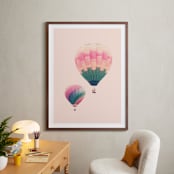 "Follow the Stars" - Art Print in Bubblegum by Caroline Mint - In a Room