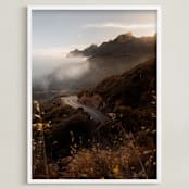 "Yerba Buena Rd" - Art Print in Pavement by Megan DiVita - Framed