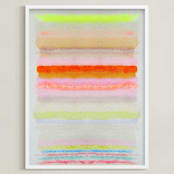 "Inner Light" - Art Print in Vibrant Pastel by HAPI ART - Framed
