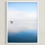"Bellaire" - Art Print in Lake by Angela Marzuki - Framed