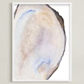 "The Half Shell" - Art Print in Pearl by Kaydi Bishop - Framed