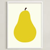 "Heirloom Pear" - Art Print in Danjou by Alexandra Stafford - Framed
