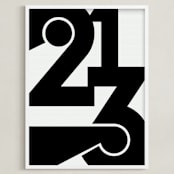 "LA  213" - Art Print in Black and White by Jennifer Morehead - Framed