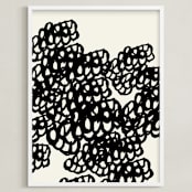 "Black Sheep" - Art Print in Noir by rose lindo - Framed