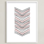 "Free Spirit" - Art Print in light pink by Chasity Smith - Framed