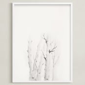 "Mytoi Tree 02" - Art Print in Birch Grey by jinseikou - Framed