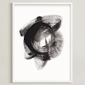 "Kepler-186f" - Art Print in Black by Misty Hughes - Framed