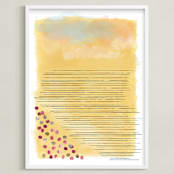 "Summer in Spain" - Art Print in Summer Sun by Ann Gardner - Framed