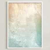 "Stratum" - Art Print in Mint by Hooray Creative - Framed