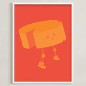"Cheese Robot" - Art Print in Gouda by Jack Knoebber - Framed