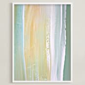 "Golden Sage" - Art Print in Tuscan Beige by Artsy Canvas Girl Designs - Framed