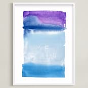 "Violet Horizon" - Art Print in Violet by Chelsey Scott - Framed