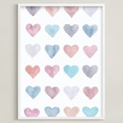 "Love Aligned " - Art Print in Sunset by Lily Hanna - Framed