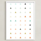"Apertures No. 3" - Art Print in Aqua by Genna Blackburn - Framed