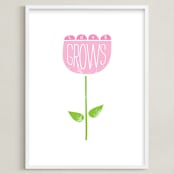 "Growing" - Art Print in Blush by Christina Novak - Framed