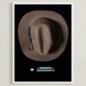 "H Is For Harmonica" - Art Print in Black and White by AMANDA LOMAX - Framed