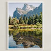 "Mirror Mirror" - Art Print in Emerald Green by Christian Florin - Framed