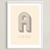 "Artisan" - Art Print in Almond by Marabou Design - Framed