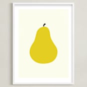 "Heirloom Pear" - Art Print in Danjou by Alexandra Stafford - Framed