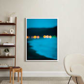 "Twinkling light" - Art Print in Coastal Blue by Lindsay Ferraris Photography - In a Room