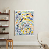 "Sun Drop" - Art Print in Golden Yellow by Holly Royval - In a Room