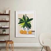 "Tropical Still Life" - Art Print in Hunter Green by Lindsay Megahed - In a Room
