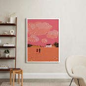 "let's grow old together" - Art Print in Bubblegum by Yuke Li - In a Room