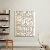 "The Rapids" - Art Print in Gold by rose lindo - In a Room
