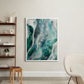 "Flow Through Me" - Art Print in Flow by Debi Perkins - In a Room