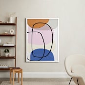 "Old Bubbles" - Art Print in White by Becca Robinson - In a Room