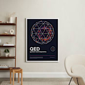 "QED 05" - Art Print in Deep Space Blue by Tyler Tea - In a Room