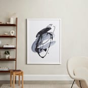 "Yod" - Art Print in Grey by Misty Hughes - In a Room