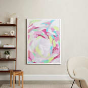 "Glitz and Glamour" - Art Print in Cotton Candy by Makewells - In a Room