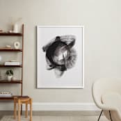 "Kepler-186f" - Art Print in Black by Misty Hughes - In a Room