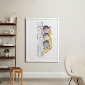 "At The Light" - Art Print in Light  by Michelle Waldie - In a Room