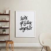 "silly together" - Art Print in black by Phrosné Barwood - In a Room