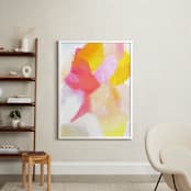 "Fragment 1" - Art Print in Coral by Hooray Creative - In a Room