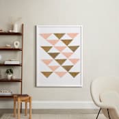 "Abstract Muted 2" - Art Print in Blush Pink by Kelly Nasuta - In a Room