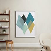 "Captured Sunshine" - Art Print in Sea Green by Christina Flowers - In a Room