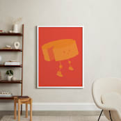 "Cheese Robot" - Art Print in Gouda by Jack Knoebber - In a Room
