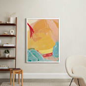 "Rhythmic Sunrise" - Art Print in Sun by Red Impressionz - In a Room