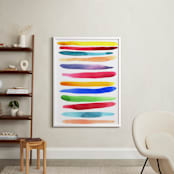 "Life in color - Layers" - Art Print in Turquoise sea by Aimee Siberon - In a Room