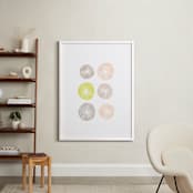 "Barnacle" - Art Print in chartreuse by Milk and Marrow - In a Room
