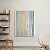 "Golden Sage" - Art Print in Tuscan Beige by Artsy Canvas Girl Designs - In a Room
