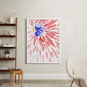 "Burst Series #4" - Art Print in Rosey by Chelsey Scott - In a Room