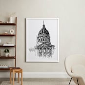 "The Dome " - Art Print in Black by IMG_101 - In a Room