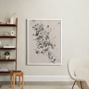 "Fount of Flora" - Art Print in clay by Design Lotus - In a Room