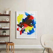 "Where The Birds Sing" - Art Print in Bright Flower by Michelle Waldie - In a Room