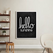 "My Sunshine Day" - Art Print in Chalkboard Black by Meggie Townsand - In a Room